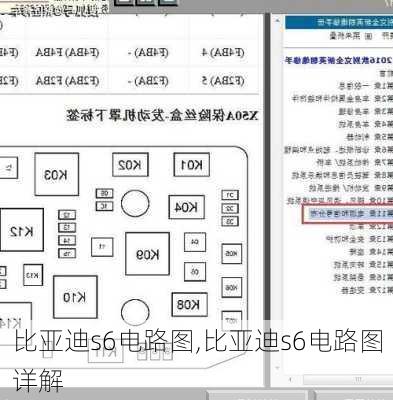 比亚迪s6电路图,比亚迪s6电路图详解