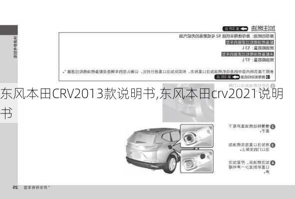 东风本田CRV2013款说明书,东风本田crv2021说明书