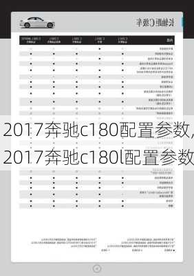 2017奔驰c180配置参数,2017奔驰c180l配置参数