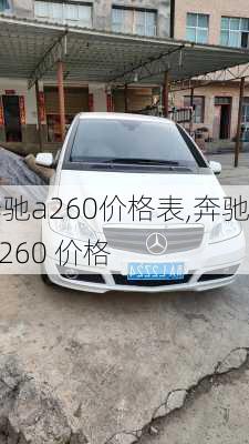 奔驰a260价格表,奔驰 a260 价格