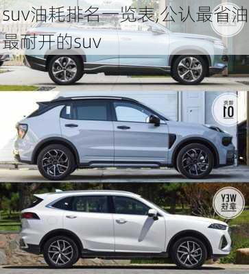 suv油耗排名一览表,公认最省油最耐开的suv