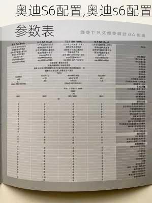 奥迪S6配置,奥迪s6配置参数表