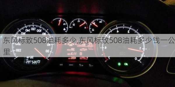 东风标致508油耗多少,东风标致508油耗多少钱一公里