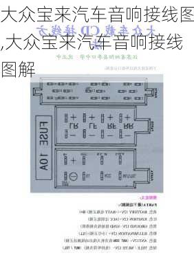 大众宝来汽车音响接线图,大众宝来汽车音响接线图解